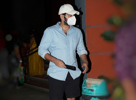 Ram Pothineni Papped At Theater In Hyderabad